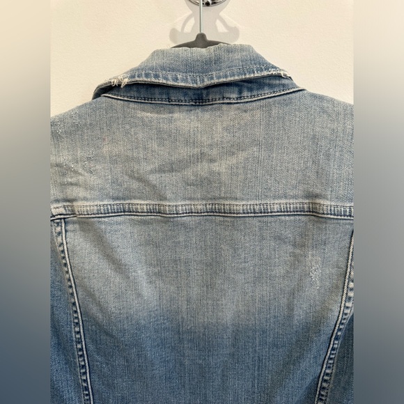 Zara Distressed Denim Jacket - Picture 2 of 6